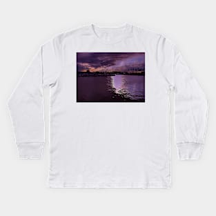 Corpus Christi Sunset- Texas Kids Long Sleeve T-Shirt